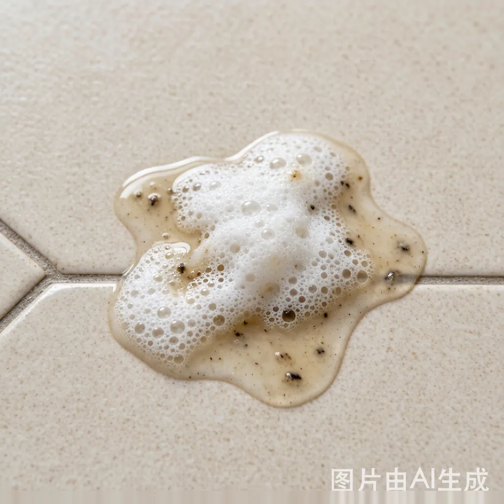 透明/白色泡沫状呕吐物